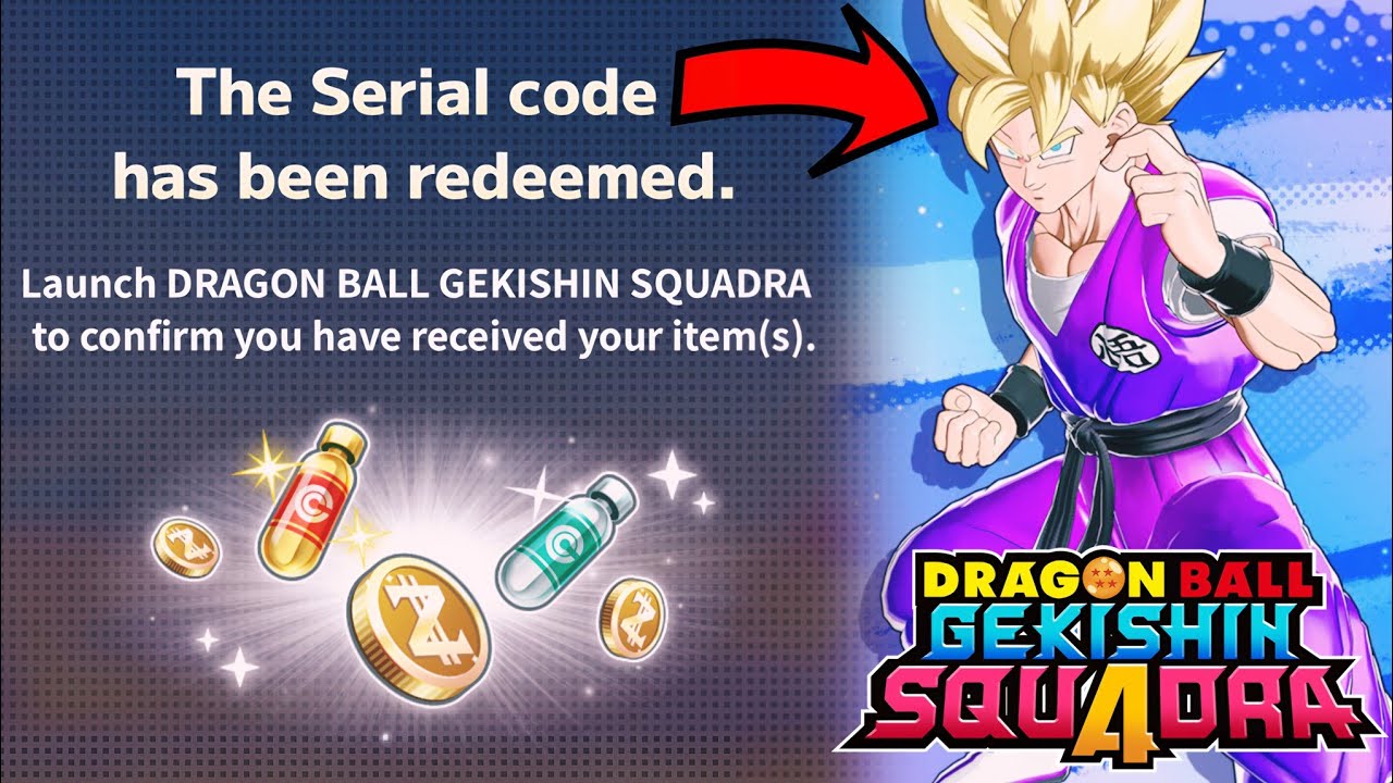 Corra! Códigos de Dragon Ball Gekishin Squadra liberam itens grátis