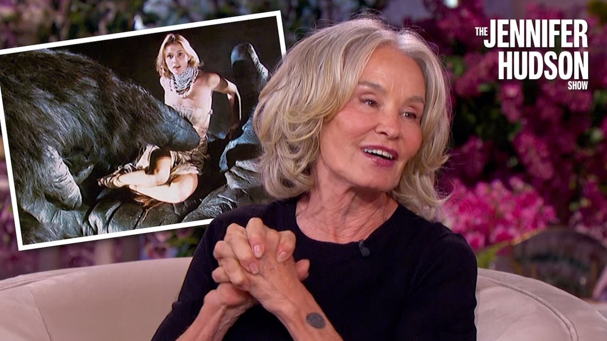 Jessica Lange durante entrevista ao The Jennifer Hudson Show em outubro de 2026