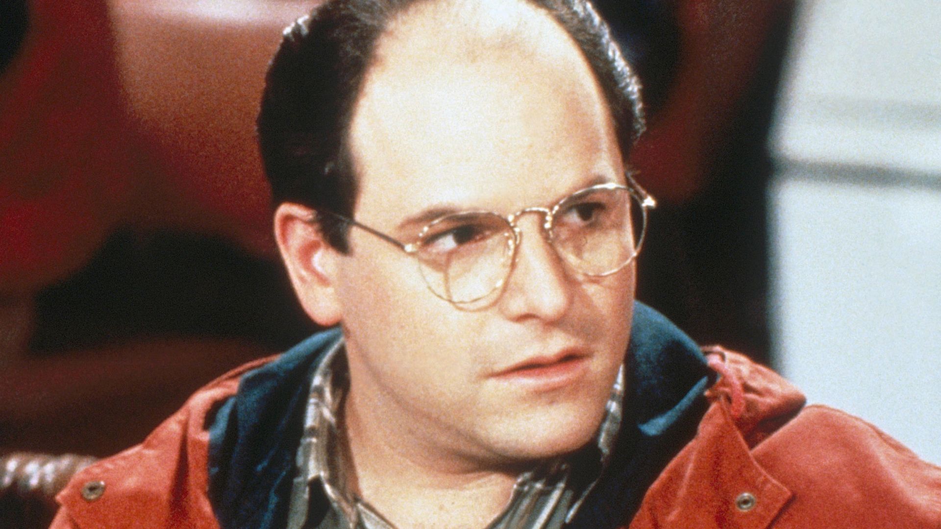 Jason Alexander as George Costanza in a scene from The Outing