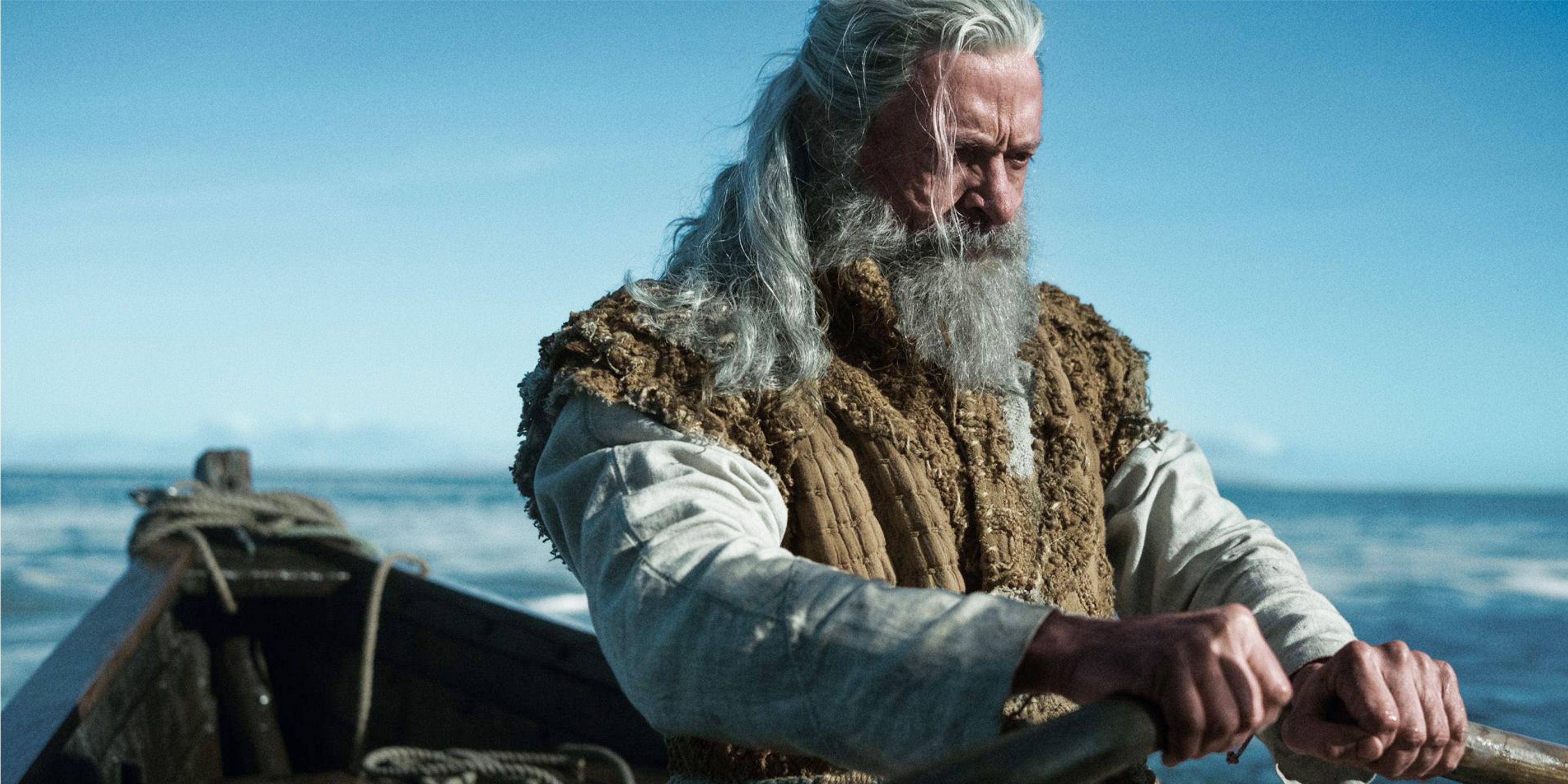 Hugh Jackman como o arqueiro em The Death of Robin Hood