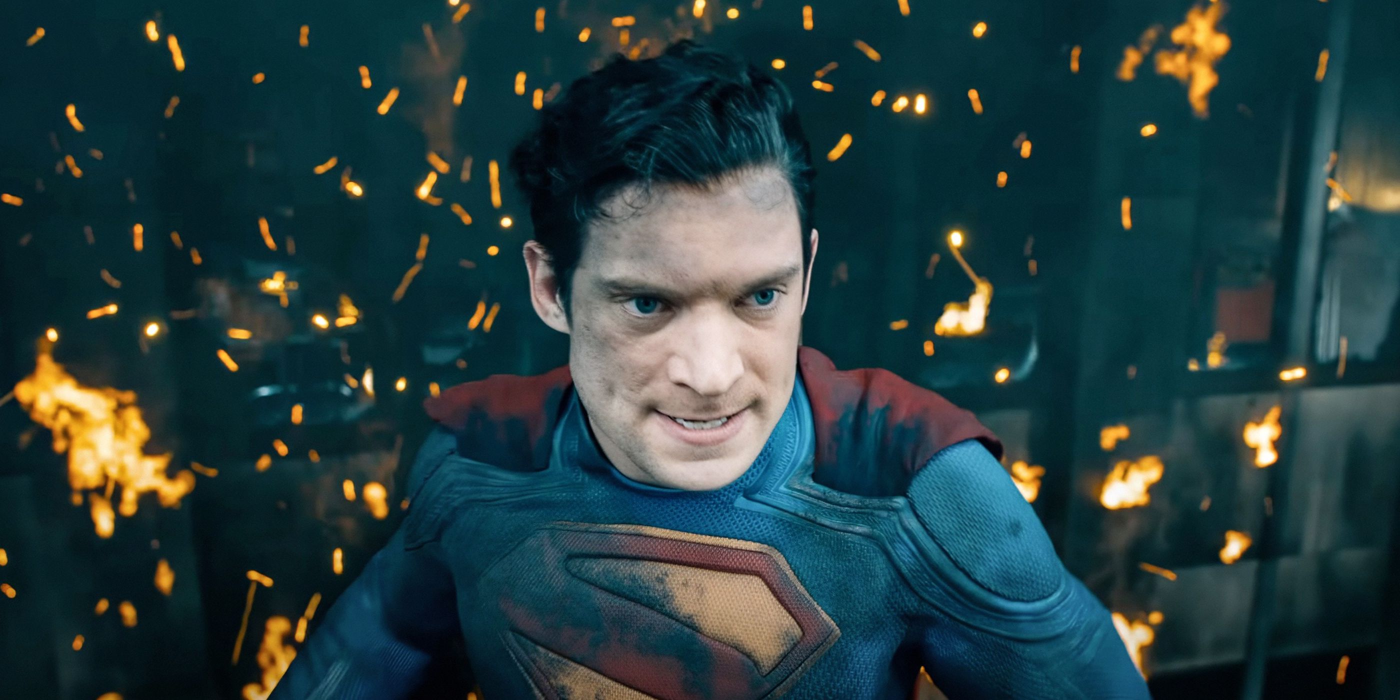 David Corenswet caracterizado como Superman en el DCU