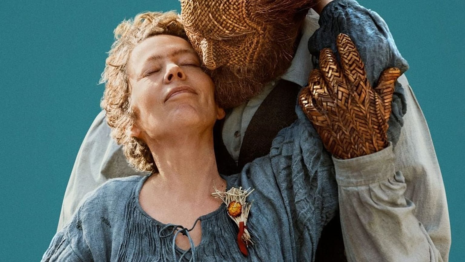 Olivia Colman and Alexander Skarsgård in a scene from Wicker