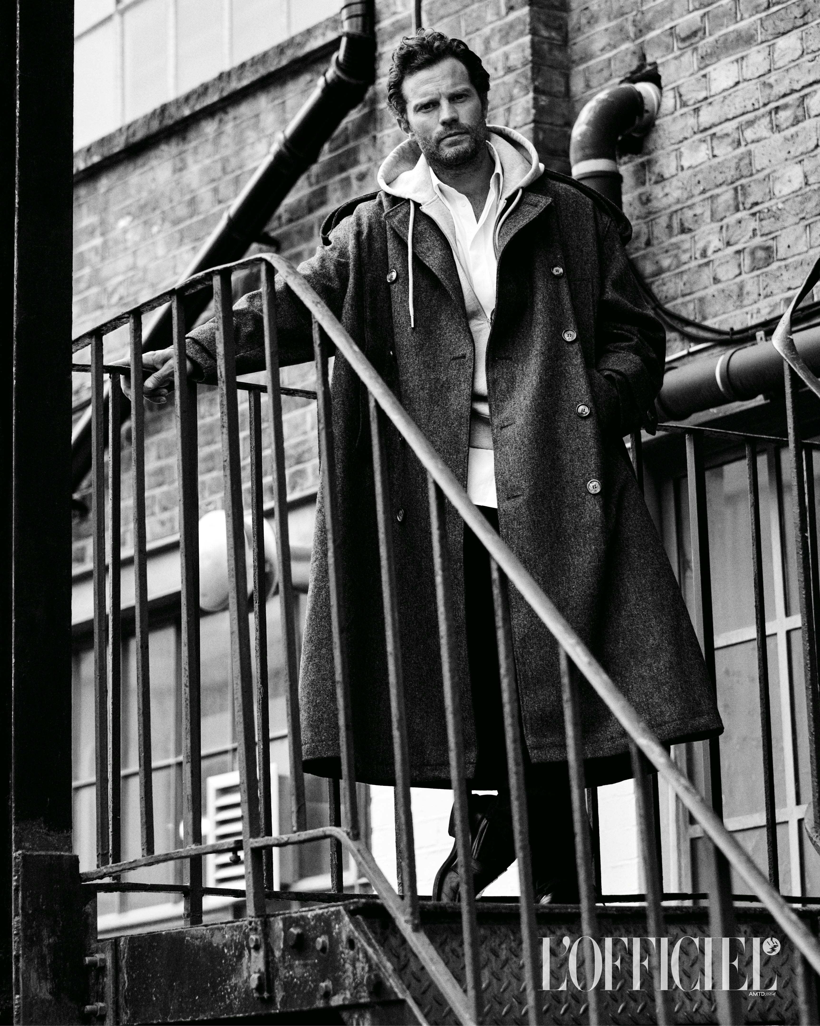 Jamie Dornan in a portrait photographed for L’OFFICIEL Hommes Italia