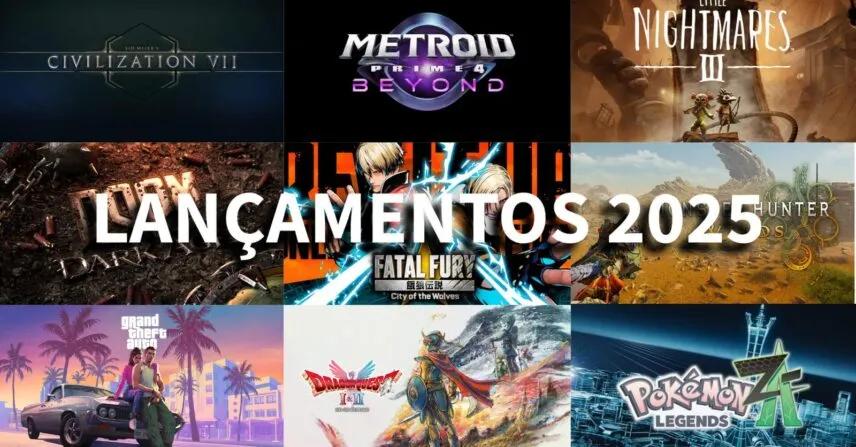 Calendário de Lançamento de jogos 2025