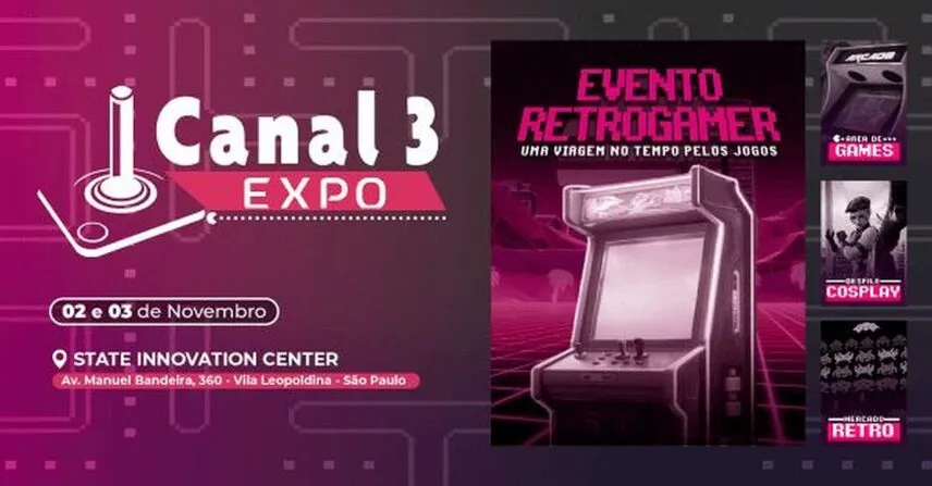 Canal3 Expo 2024: Evento em São Paulo reúne o melhor do Retrogaming