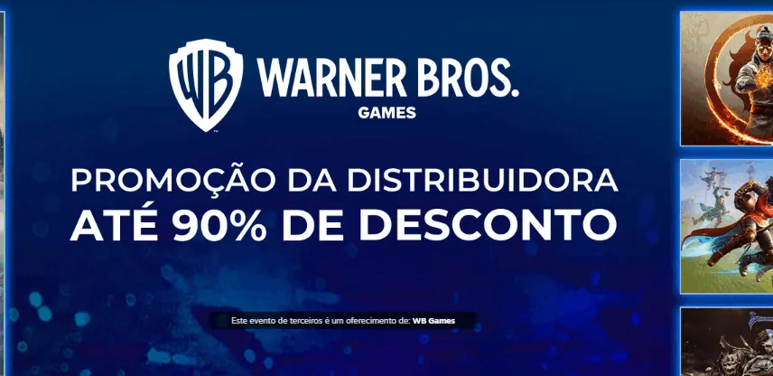 Promoção Imperdível: Jogos da Warner Bros. na Steam por Até 90% de Desconto