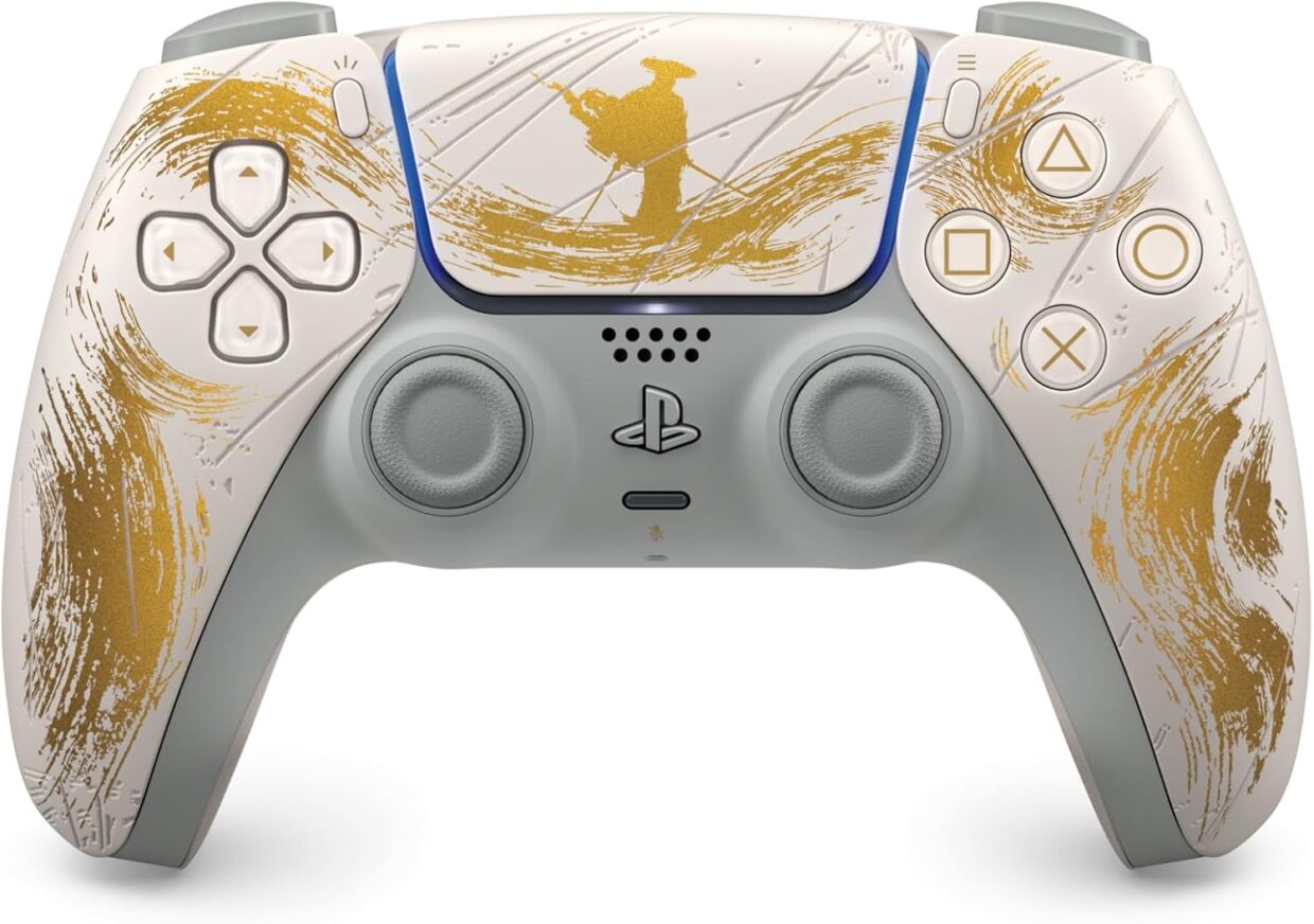 Controle Sem Fio Dualsense® – Edicao Limitada Ouro Ghost Of Yotei Playstation 5 1