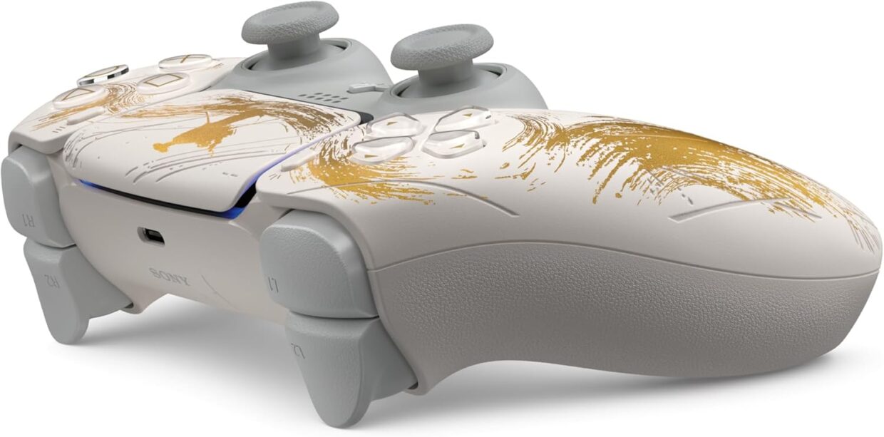 Controle Sem Fio Dualsense® – Edicao Limitada Ouro Ghost Of Yotei Playstation 5 3