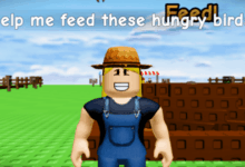 Roblox: Grow a Garden lança evento 'Hungry Bird' com 5 aves raras