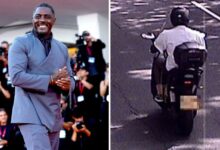 Idris Elba é multado por excesso de velocidade em scooter em Londres Idris Elba é multado por excesso de velocidade em scooter em Londres