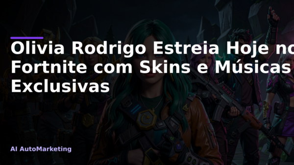 Olivia Rodrigo Estreia Hoje no Fortnite com Skins e Músicas Exclusivas